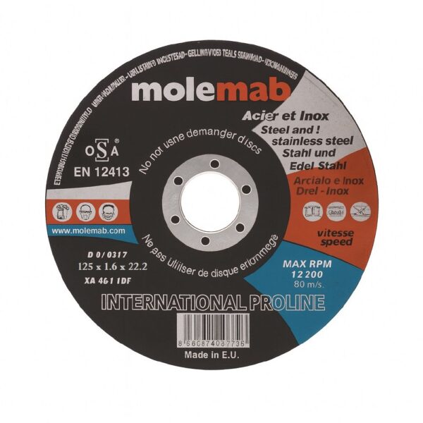 125 X 1.6 X 22.2 MOLEMAB STEEL & STAINLESS
