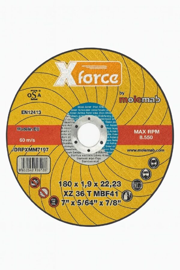 180 X 1.9 X 22.2 XFORCE CUTTING DIS